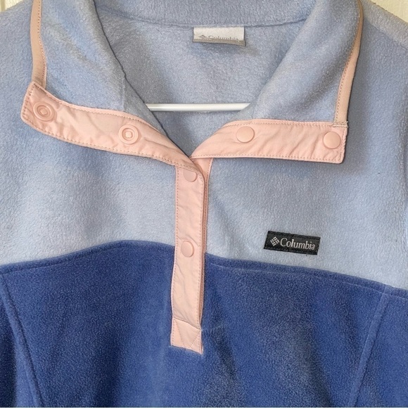 COLUMBIA 1/4 Snap Colorblock Fleece Sweatshirt - Picture 3 of 6